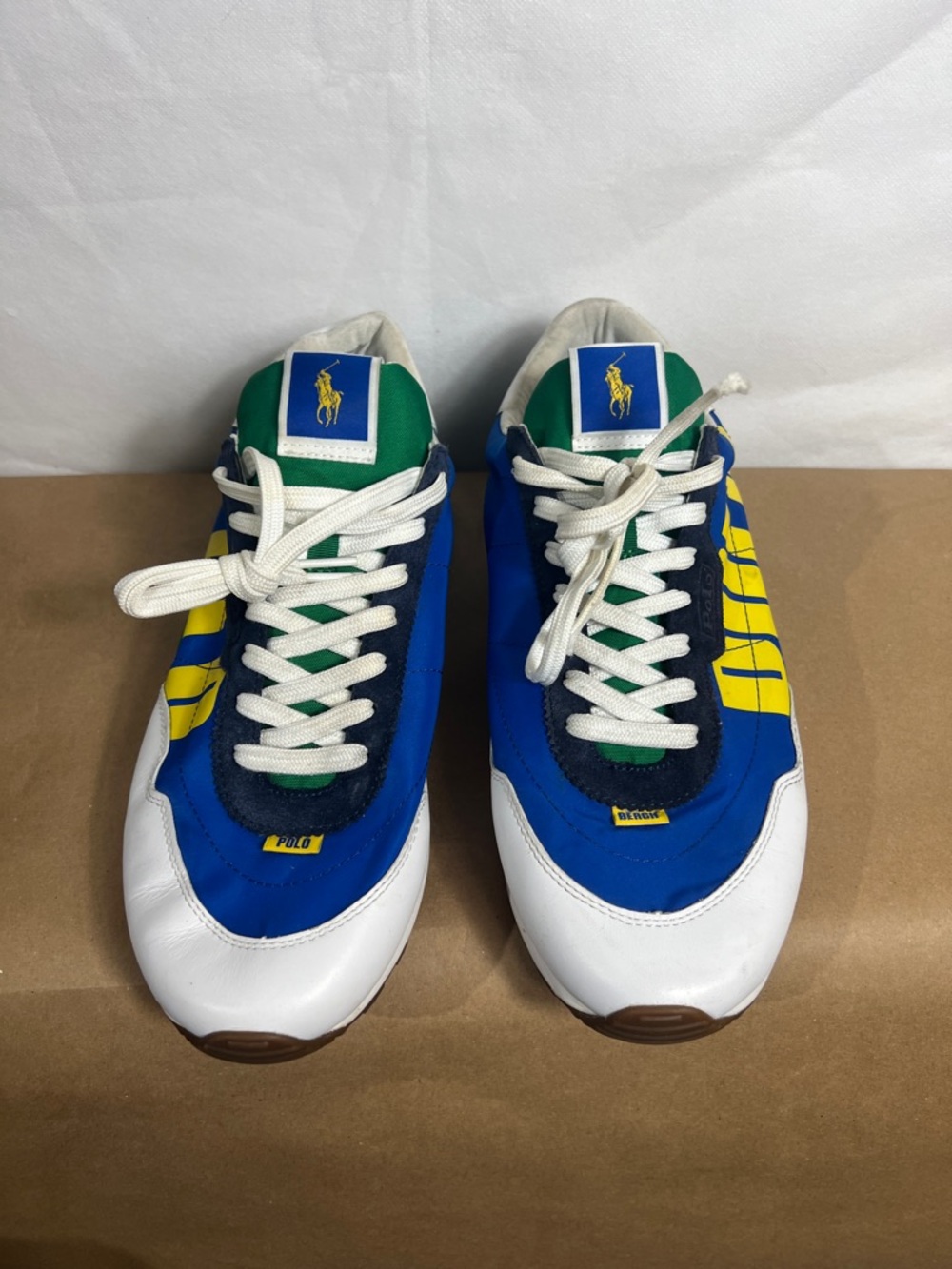 Polo by Ralph Lauren Men's Blue & White Athletic Sneakers